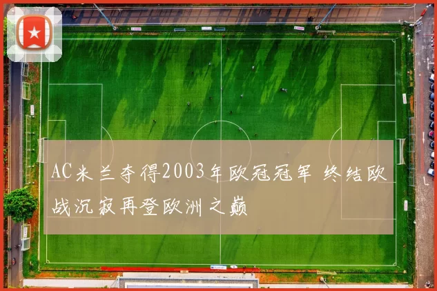 AC米兰夺得2003年欧冠冠军 终结欧战沉寂再登欧洲之巅